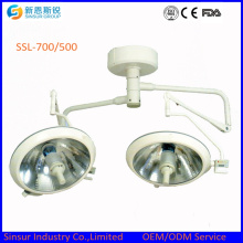 Hospital Surgical Ceiling Double Head700/500 Shadowless Medical Operating Light/Lamp